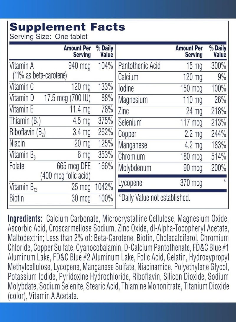 ONE A DAY Men’s 50+, Complete Multivitamin 200 Tablets - Image 2